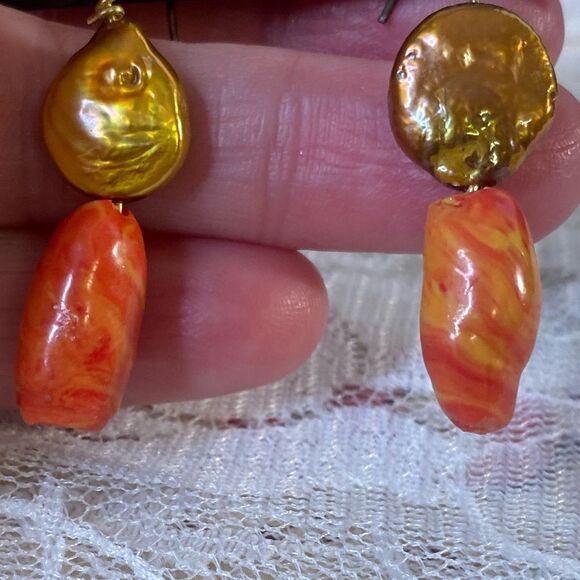 Tinker Bead Designs NWT Hand Crafted Earrings Lightweight Unique Jewelry - Picture 4 of 5